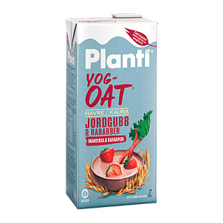 Planti YogOat Jordgubb & Rabarber