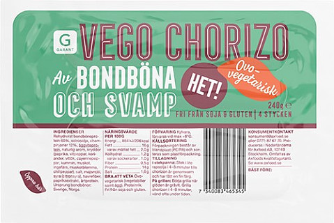 Garant Vego Chorizo Het