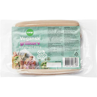 Coop Grillkorv Vegansk