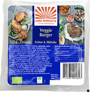Kung Markatta Veggieburger Seitan Shiitake