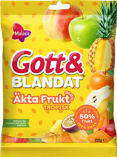 Malaco Gott & Blandat Äkta Frukt Tropisk