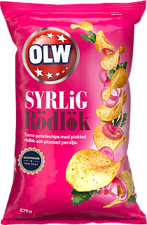 OLW Chips Syrlig rödlök