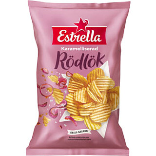 Estrella Chips Karamelliserad Rödlök