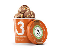 3 Vänner Choklad, Nötter & Kolasås-glass