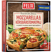 Felix Mozzarella Körsbärstomat-paj